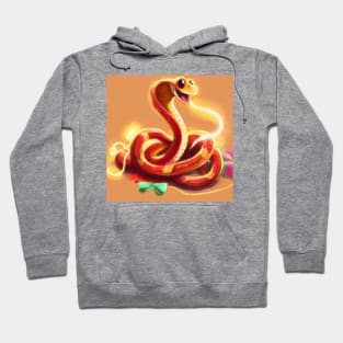 Cute Snake Drawing Hoodie